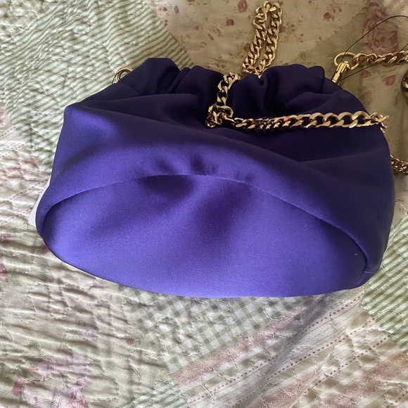 Guess Purple Satin Chain Bag - Picture 6 of 6